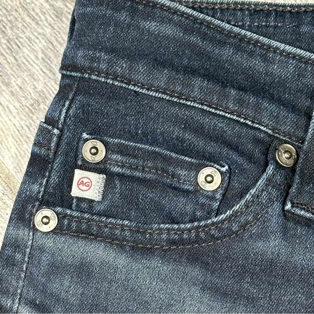 AG ADRIANO GOLDSCHMIED THE MARI Dark Wash High Rise Straight Leg Jeans 27 - Picture 4 of 15